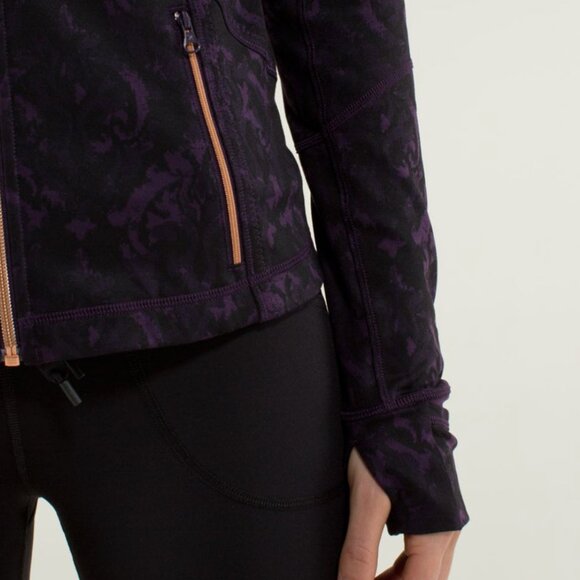 Lululemon Forme Jacket II, Purple and Black, Rose Gold Zippers, Size Small - Picture 4 of 15